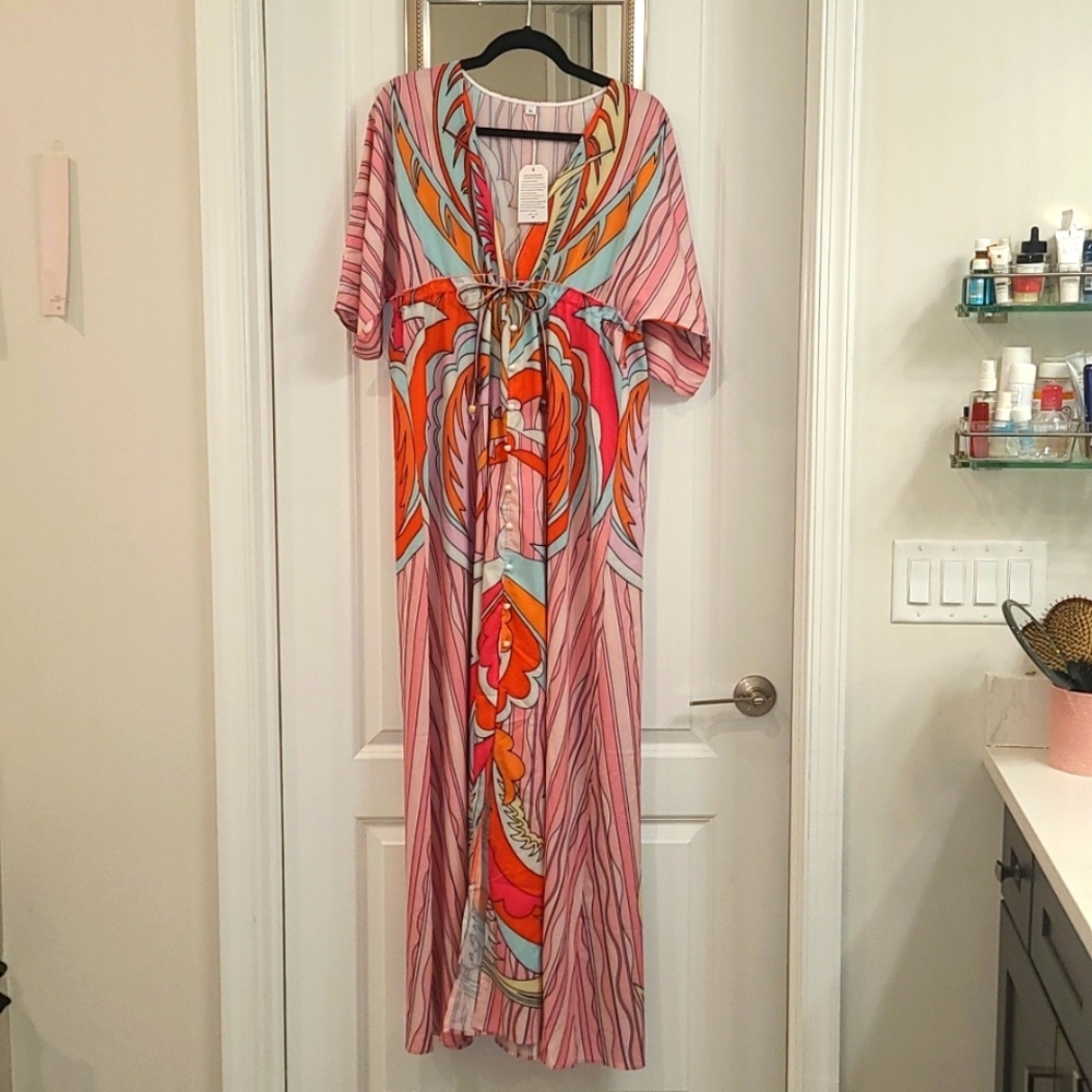 Resort/Vacation Dress, XL, Multi
